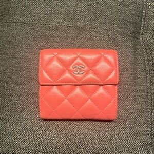 Gorgeous Pink Chanel Lambskin Wallet